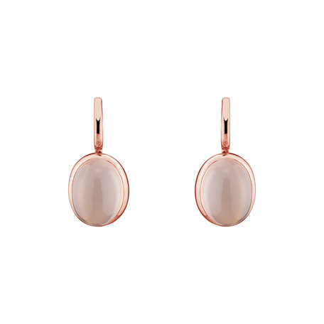 Earrings with Rose Quartz Miracle Cosmos