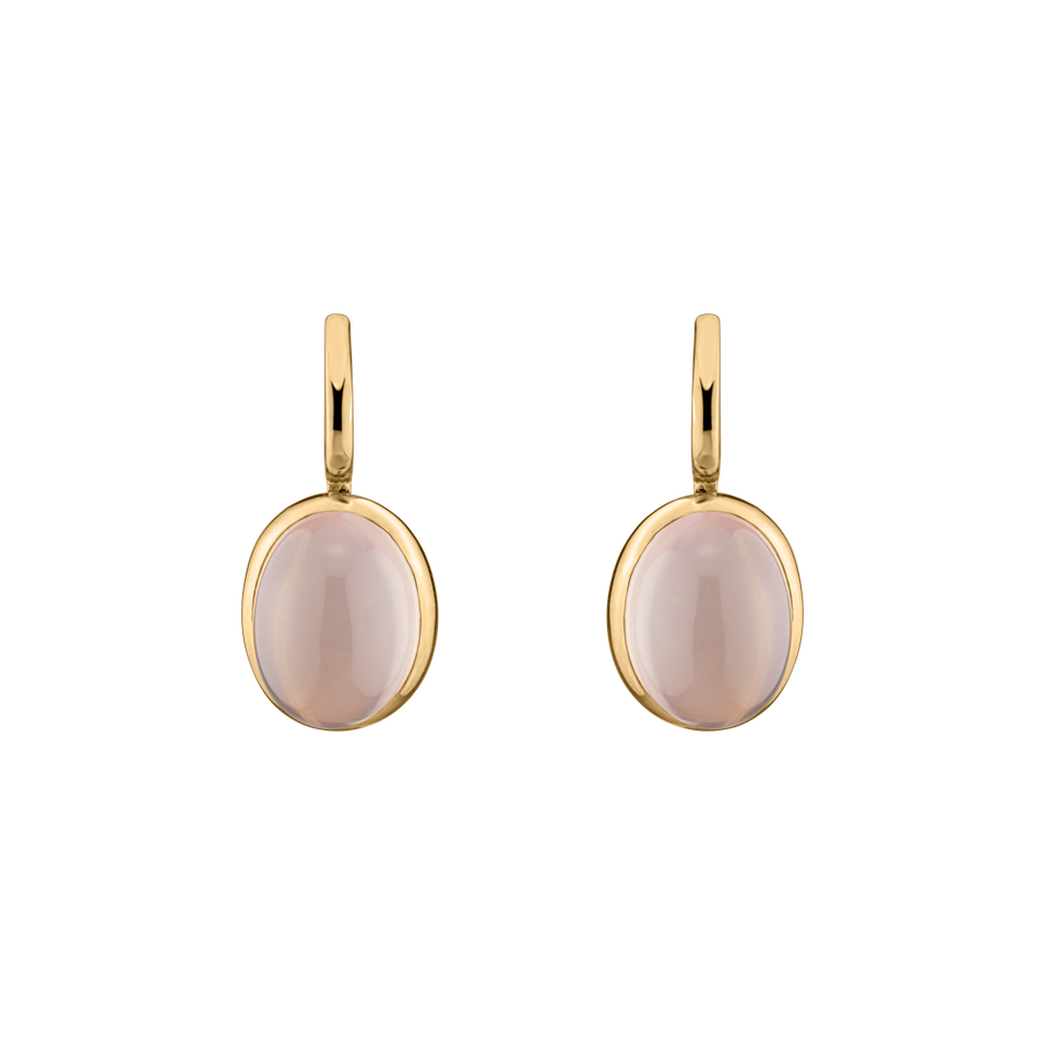 Earrings with Rose Quartz Miracle Cosmos