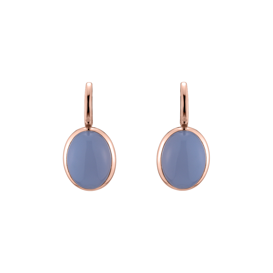 Earrings with Chalcedony Miracle Cosmos