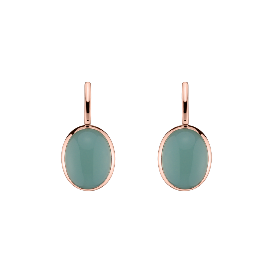 Earrings with Chalcedony Miracle Cosmos