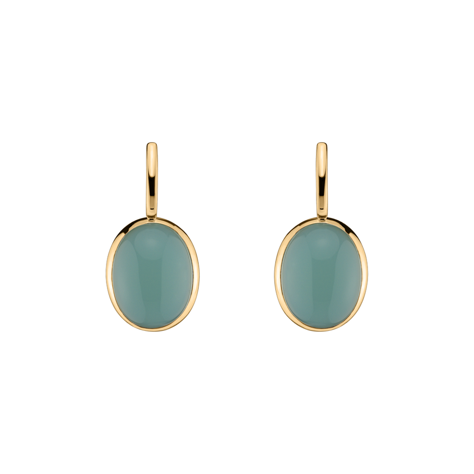 Earrings with Chalcedony Miracle Cosmos