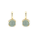 Diamond earrings with Chalcedony Rainbow Wish2