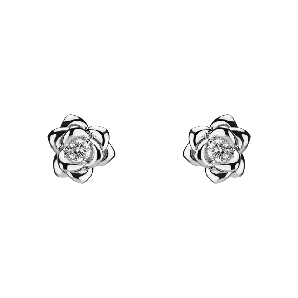 Diamond earrings Flower Bliss