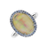 Diamond ring with Sapphire and Opal Opal Elegance2