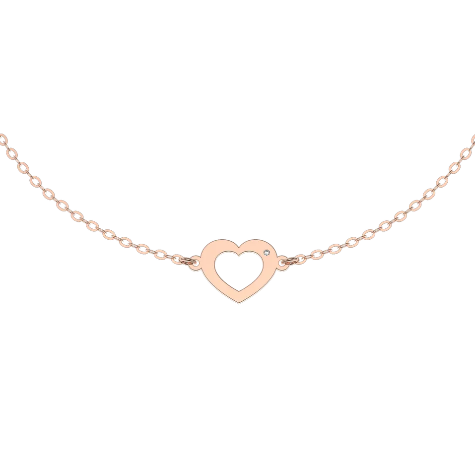Diamond bracelet Hearts