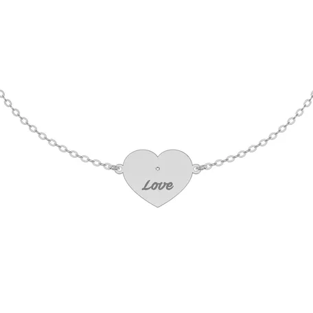 Diamond bracelet Heart Love