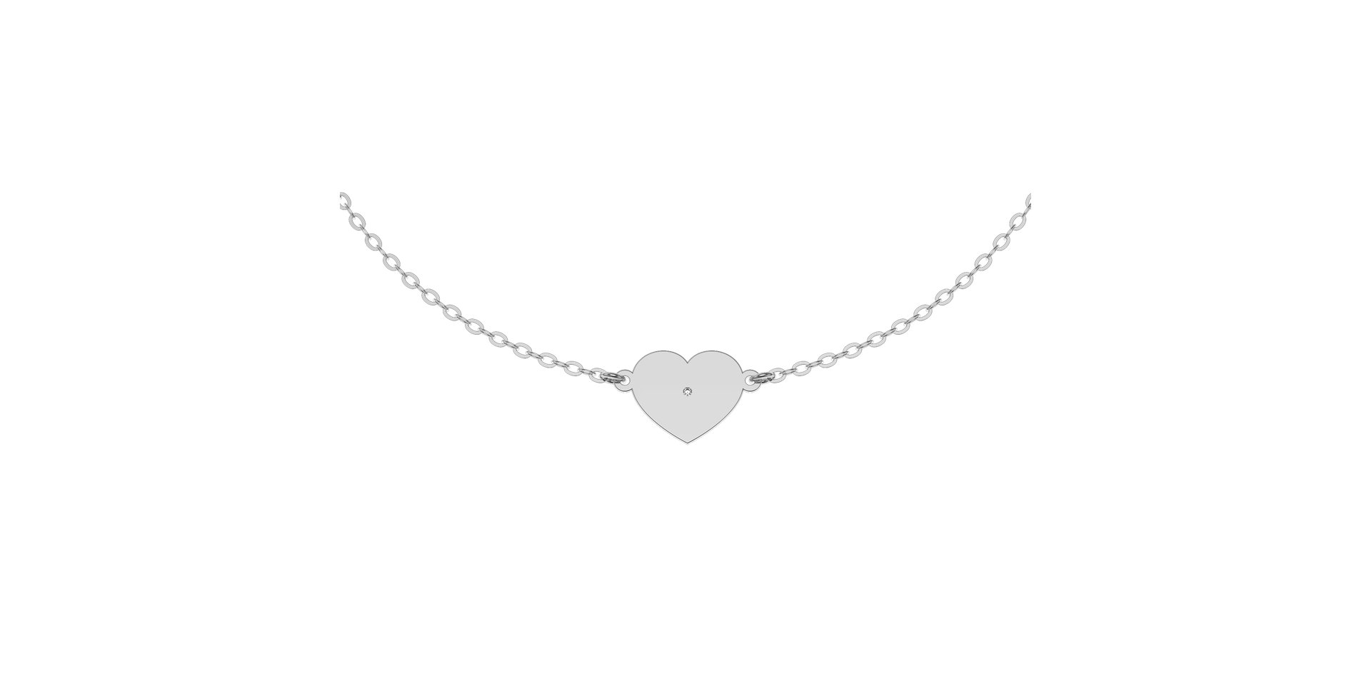 Diamond bracelet Glittering Heart