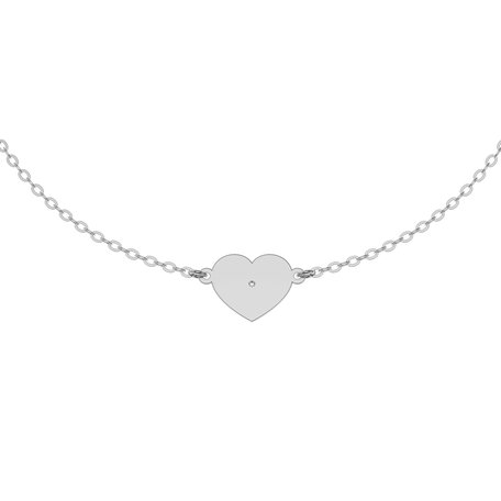 Diamond bracelet Glittering Heart