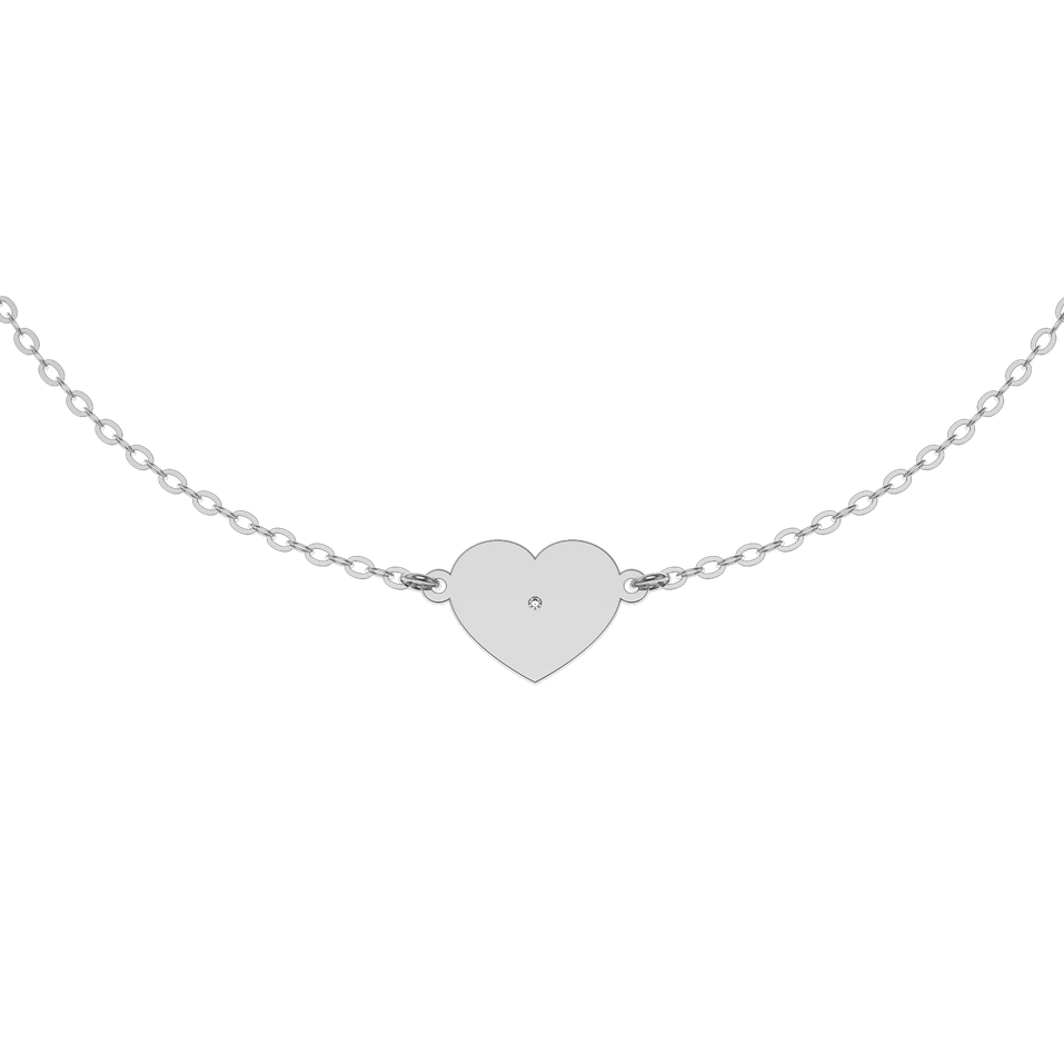 Diamond bracelet Glittering Heart