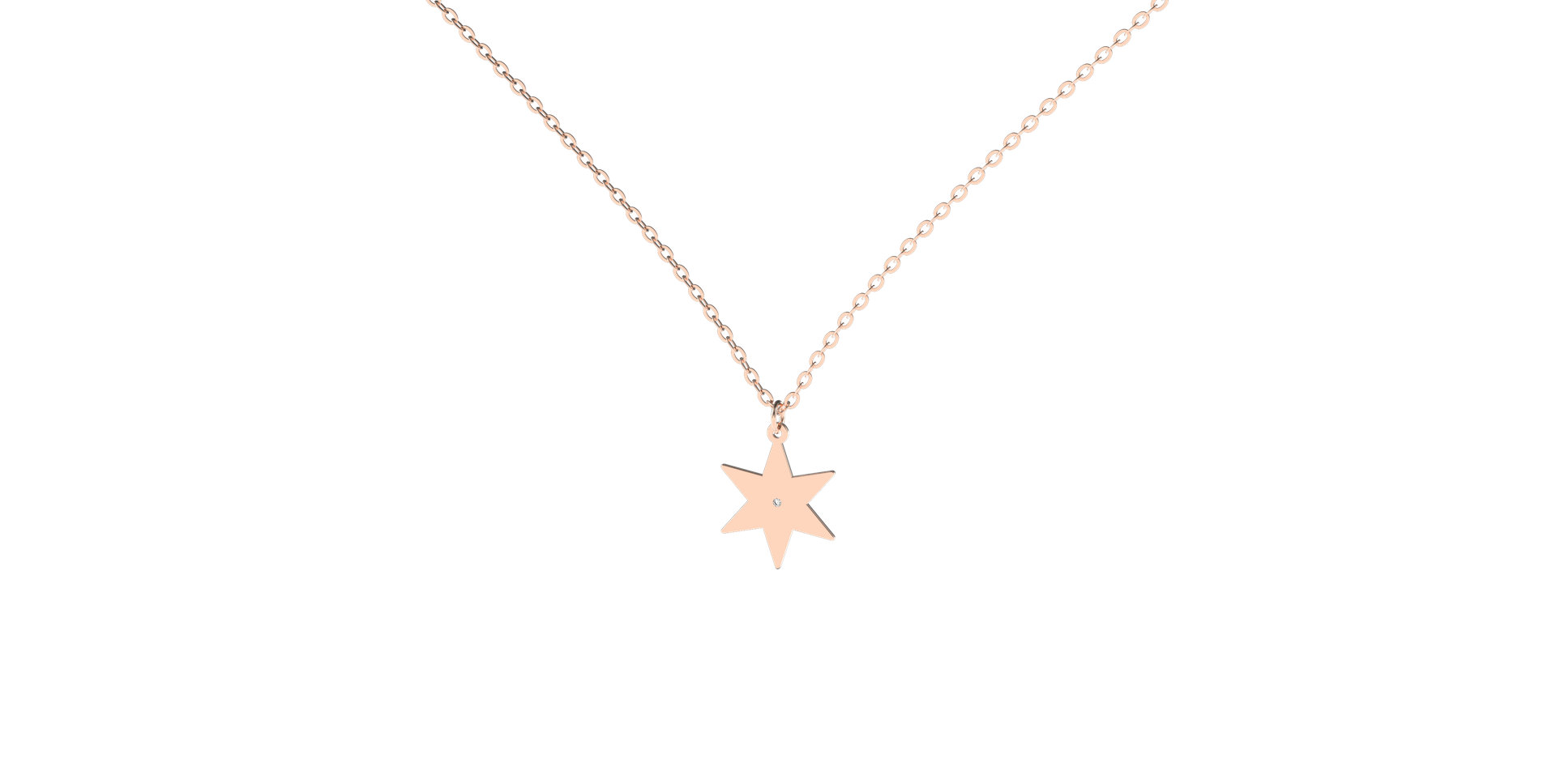 Diamond necklace Star