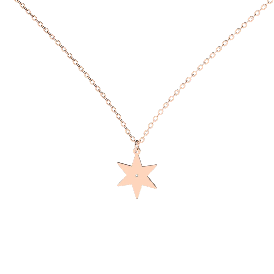 Diamond necklace Star