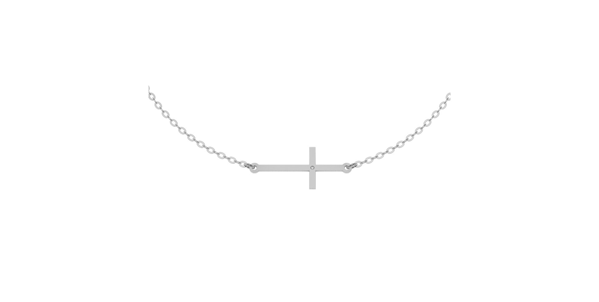 Diamond bracelet Cross