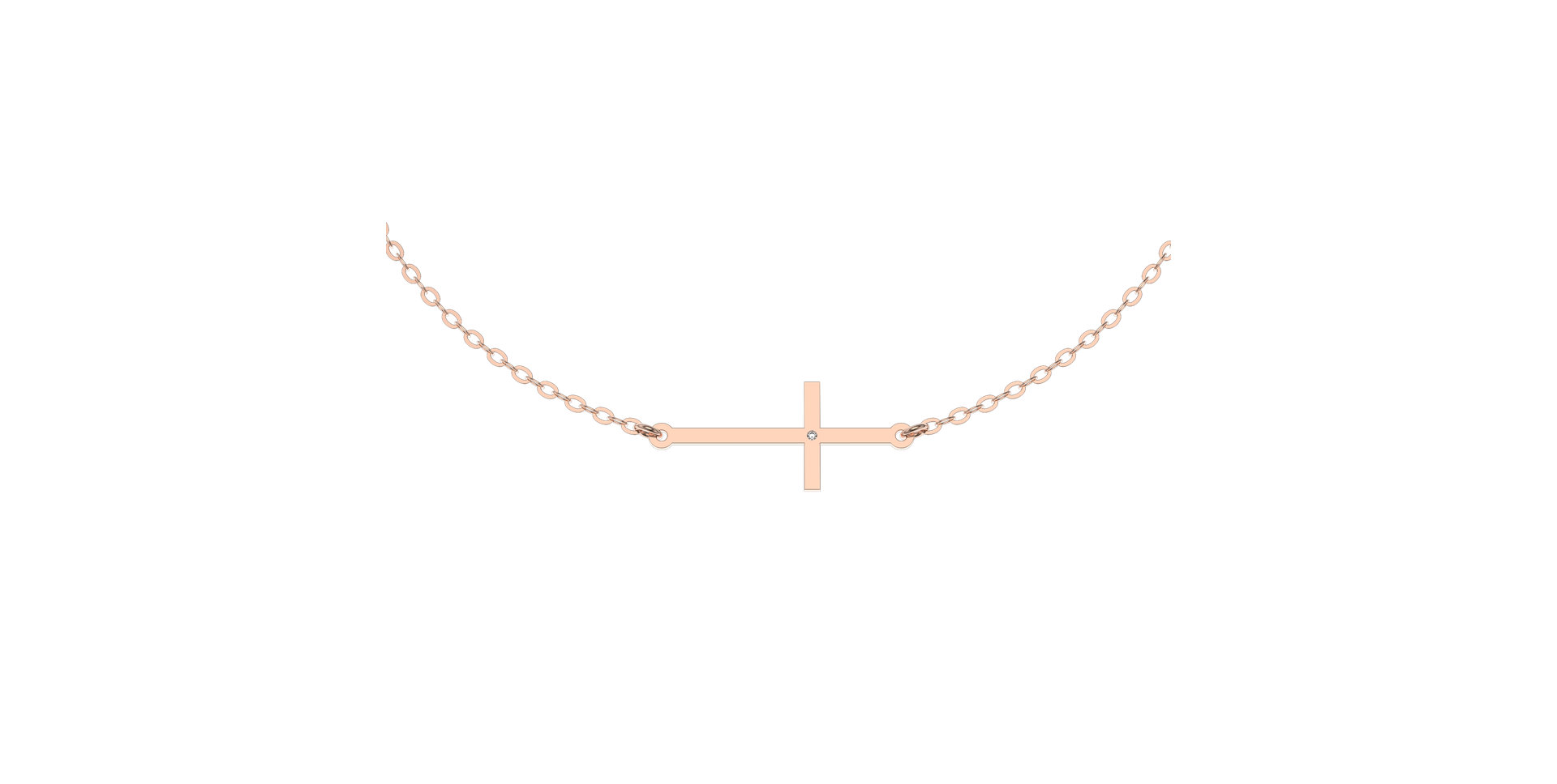 Diamond bracelet Cross