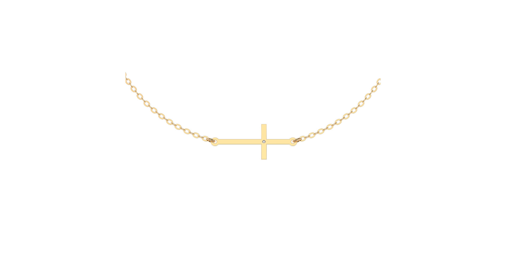 Diamond bracelet Cross