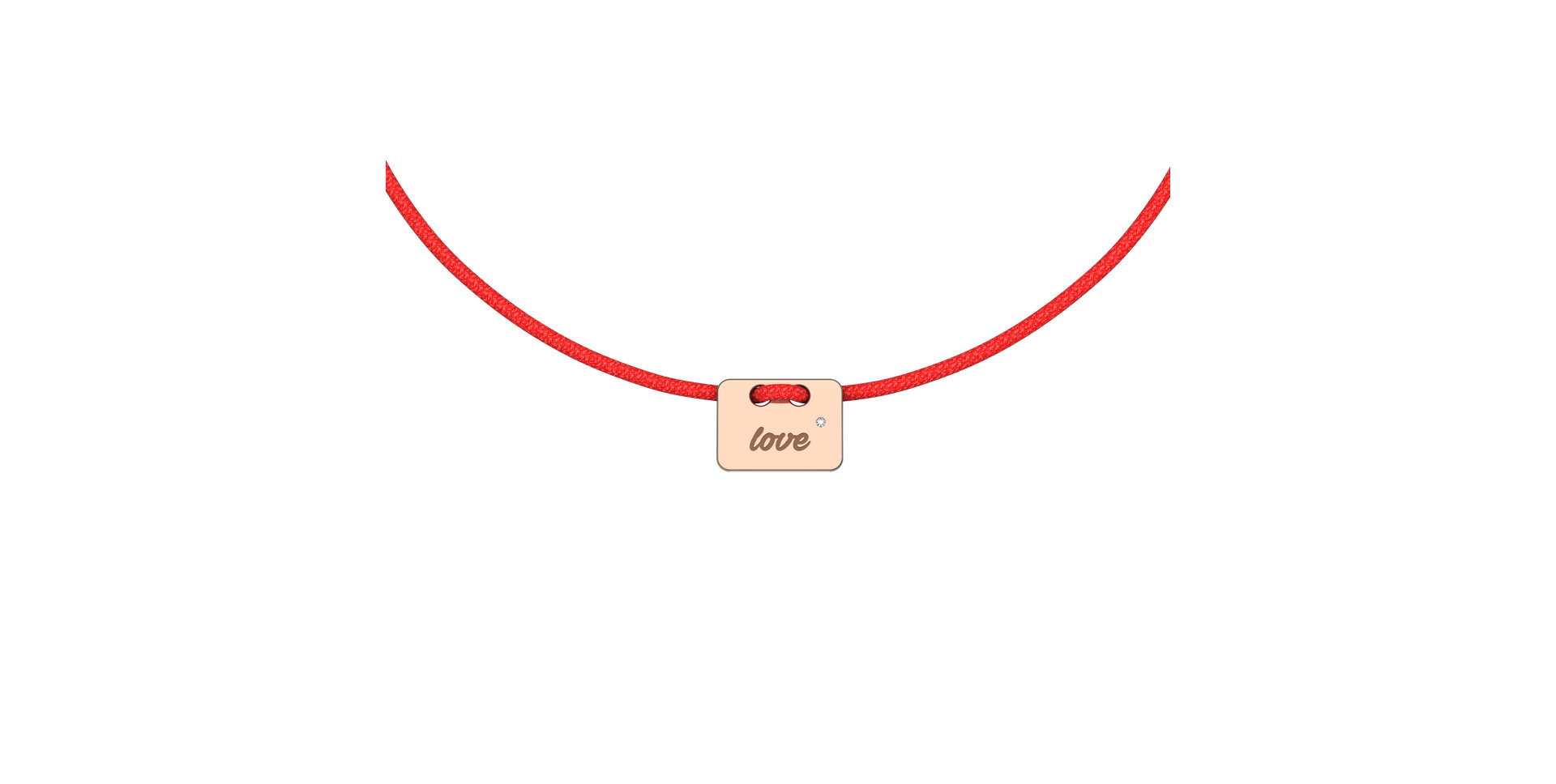 Diamond bracelet Military Stamp Love