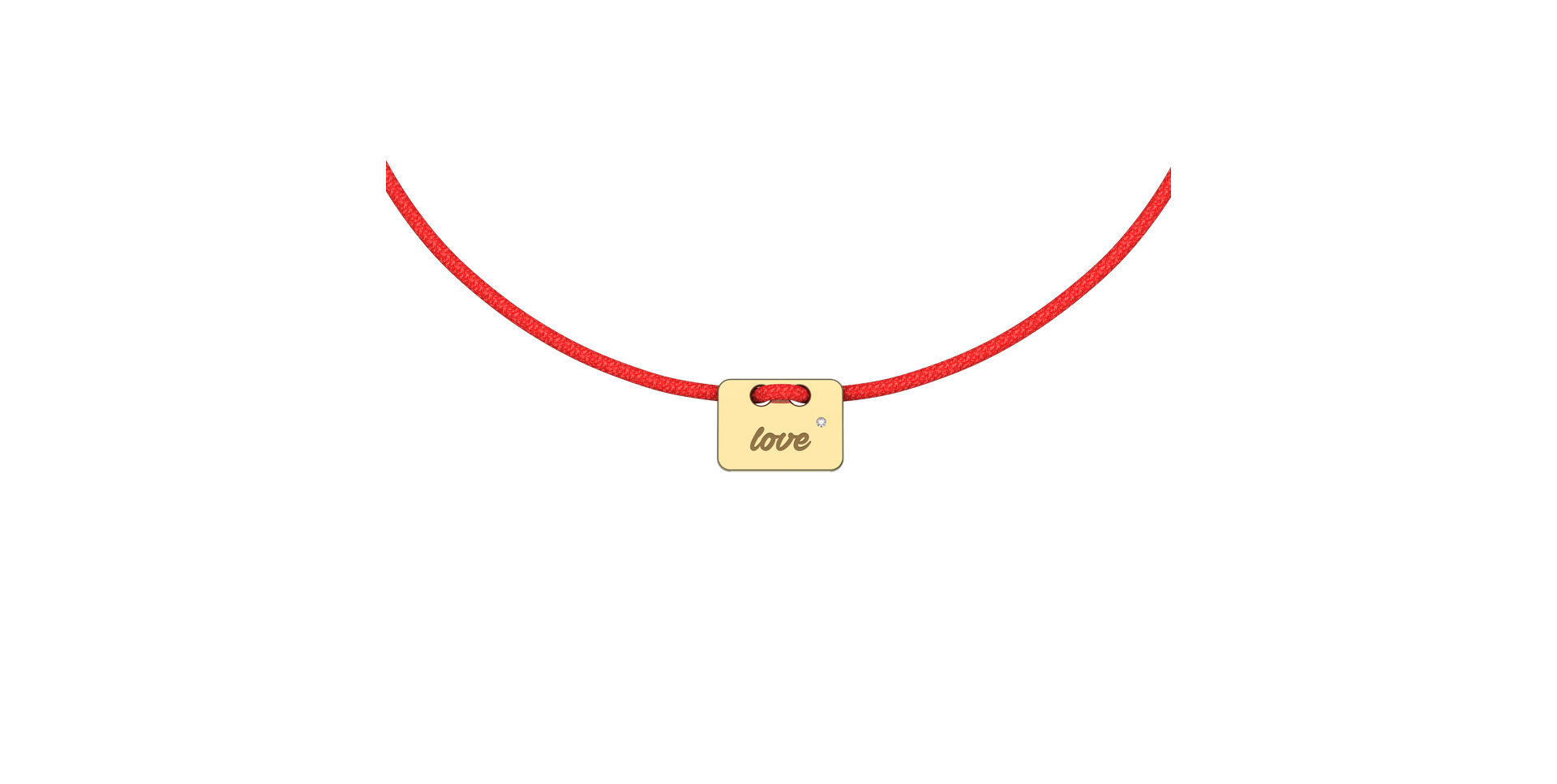 Diamond bracelet Military Stamp Love