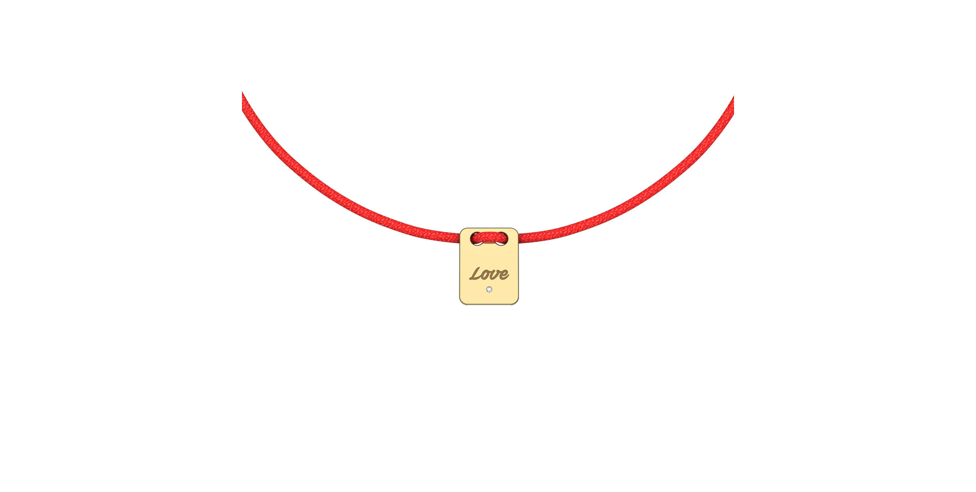 Diamond bracelet Mini Stamp Love