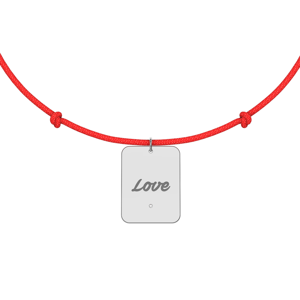 Diamond bracelet Stamp Love