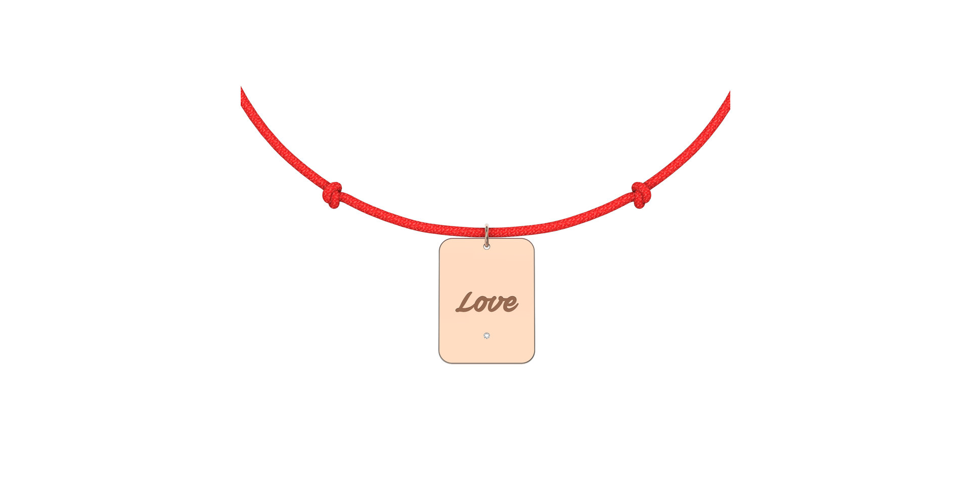 Diamond bracelet Stamp Love