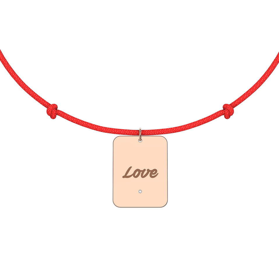 Diamond bracelet Stamp Love