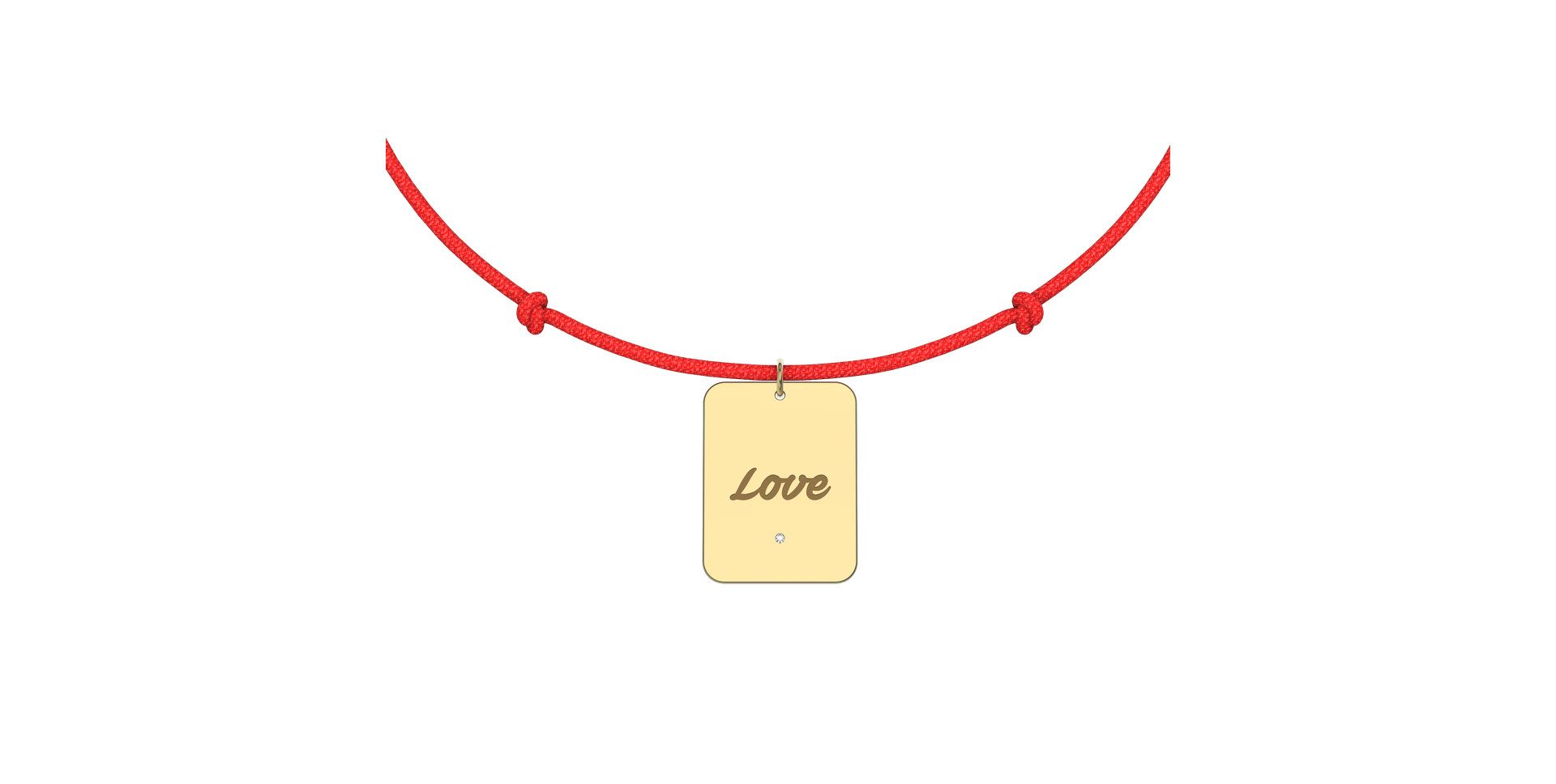 Diamond bracelet Stamp Love