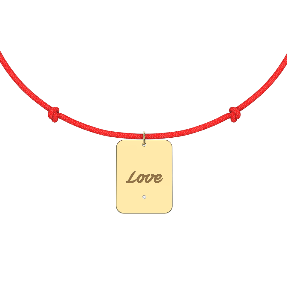 Diamond bracelet Stamp Love