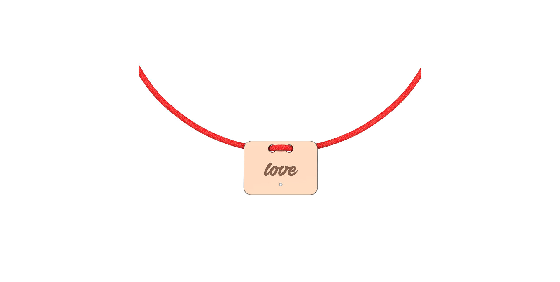 Diamond bracelet Military Stamp Love