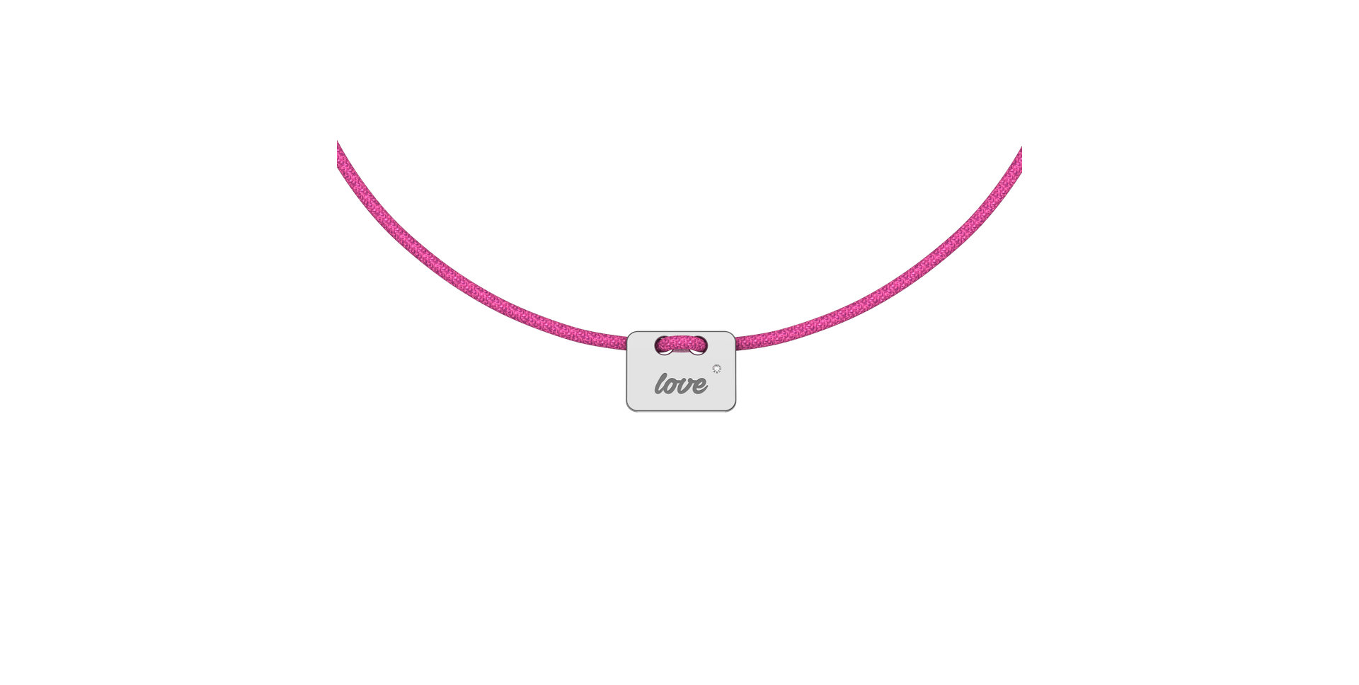 Diamond bracelet Military Stamp Love