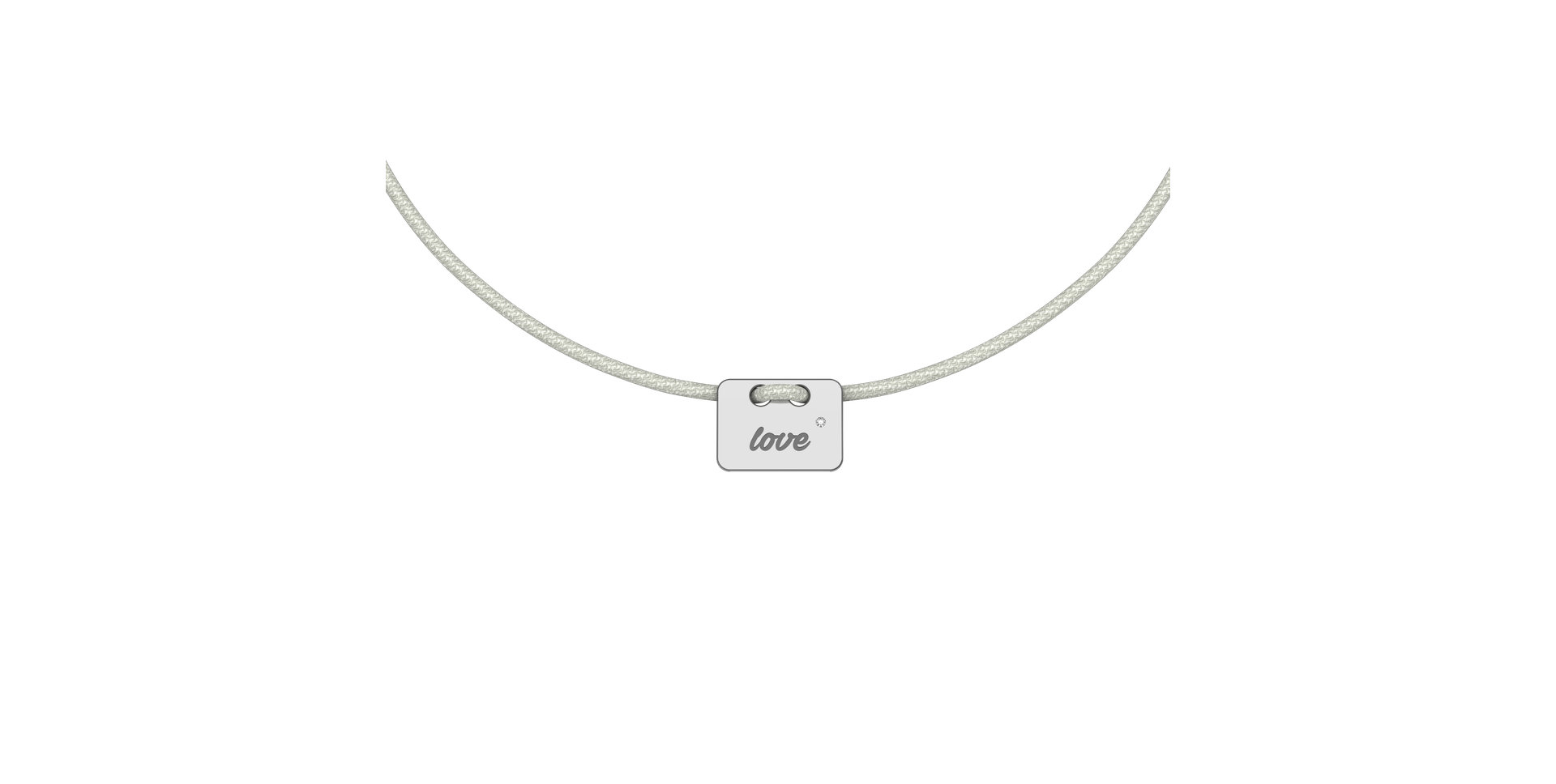 Diamond bracelet Military Stamp Love