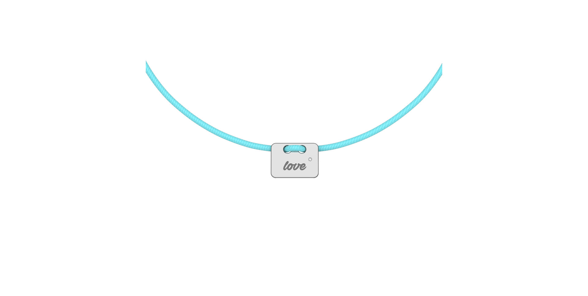 Diamond bracelet Military Stamp Love