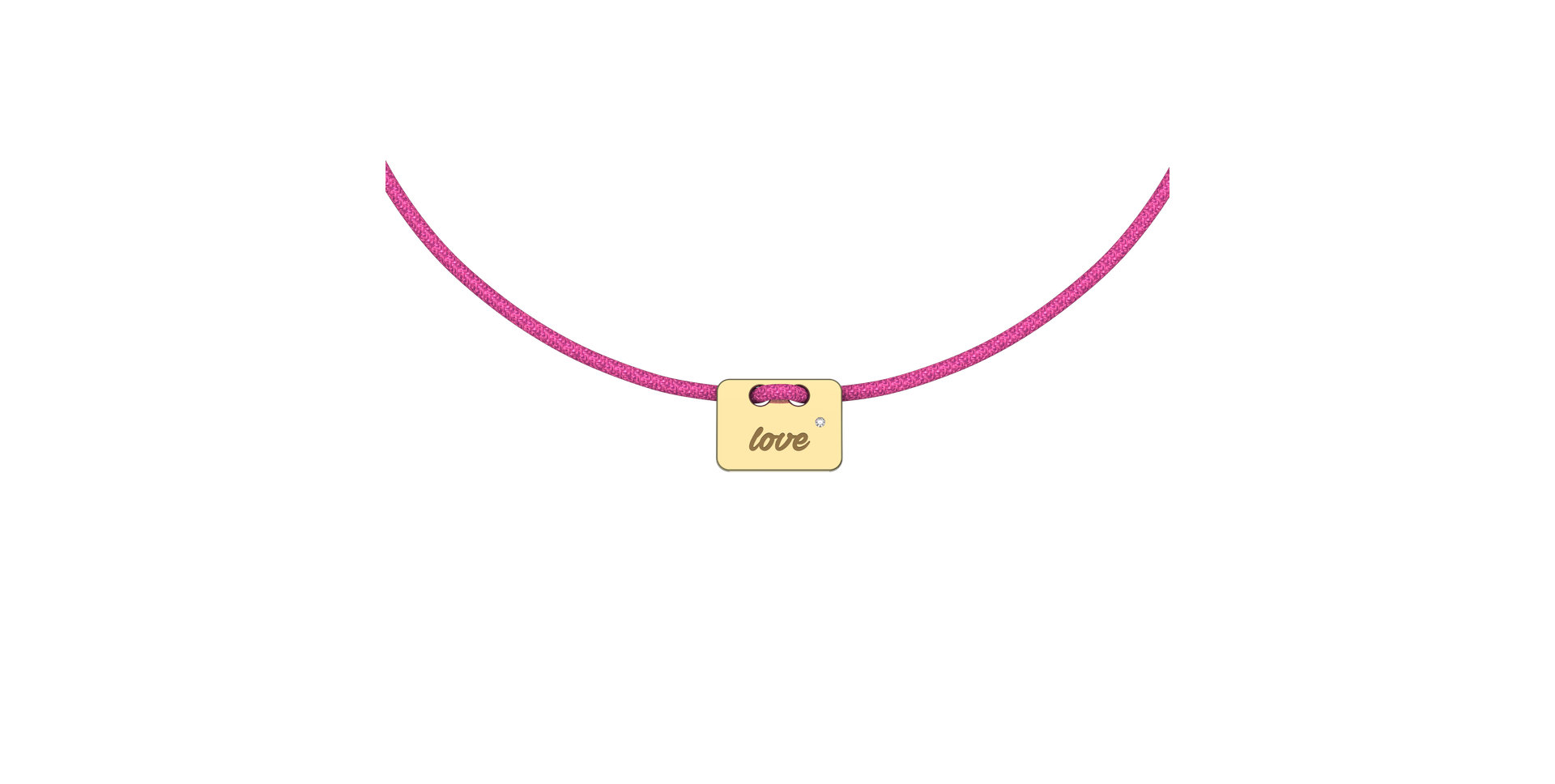 Diamond bracelet Military Stamp Love