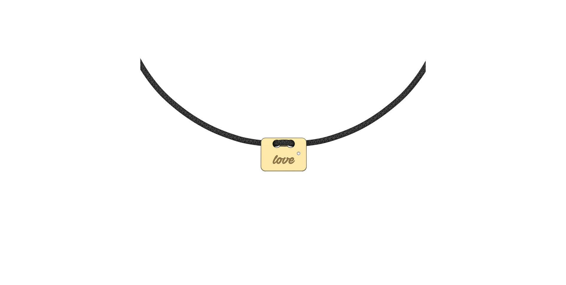 Diamond bracelet Military Stamp Love