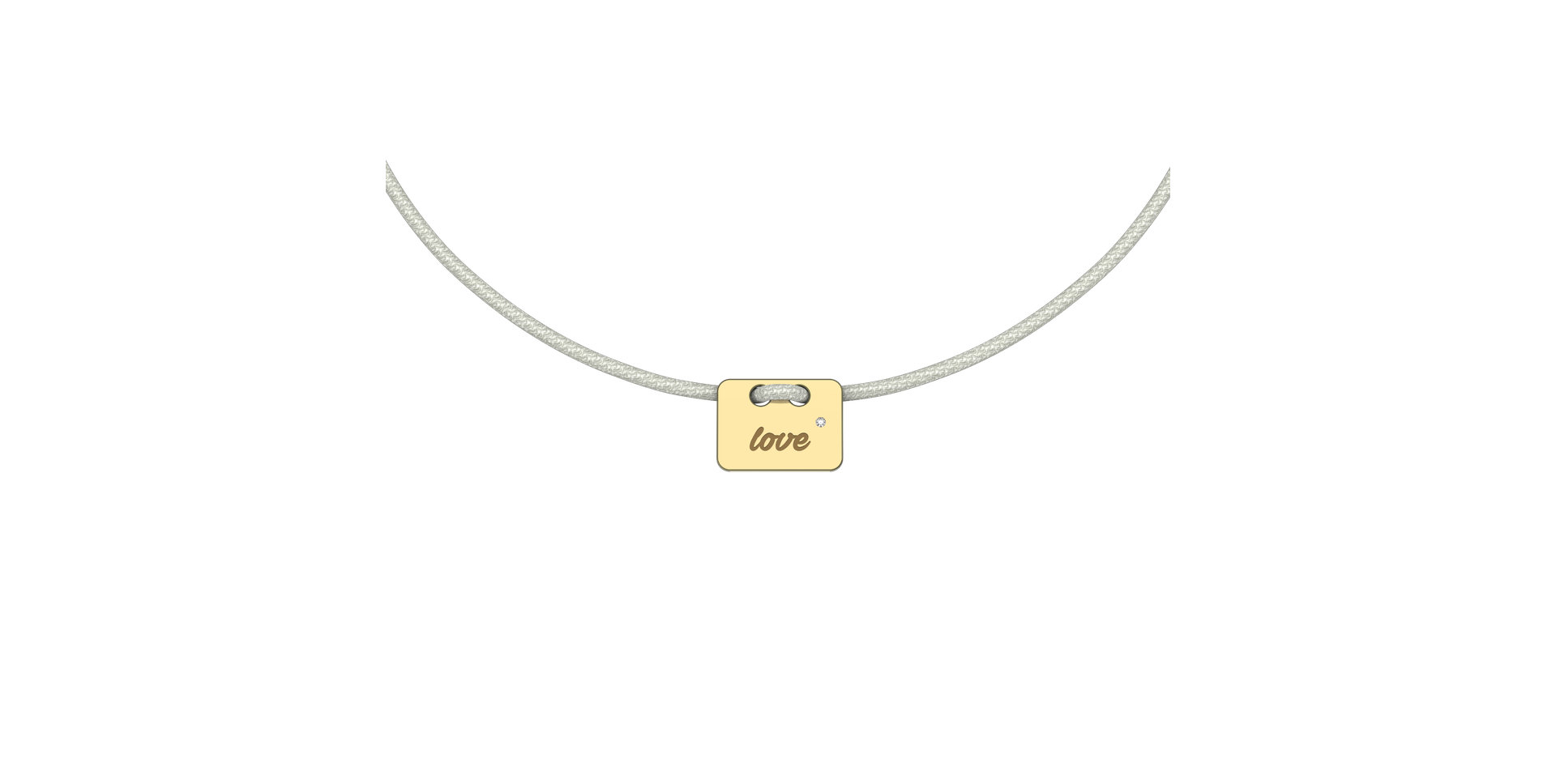 Diamond bracelet Military Stamp Love