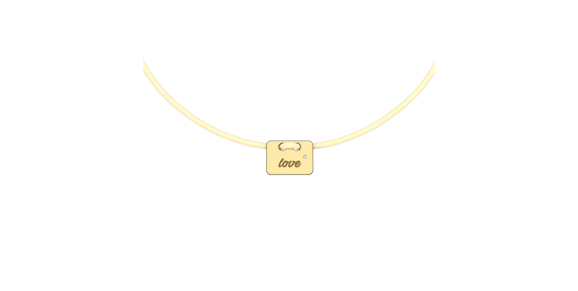 Diamond bracelet Military Stamp Love