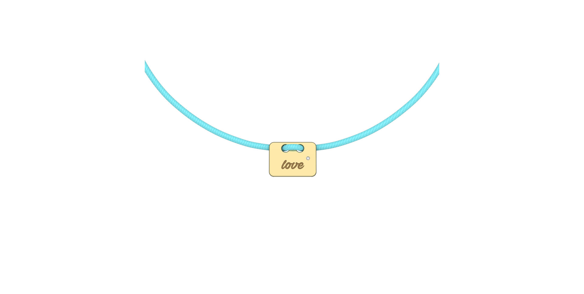 Diamond bracelet Military Stamp Love