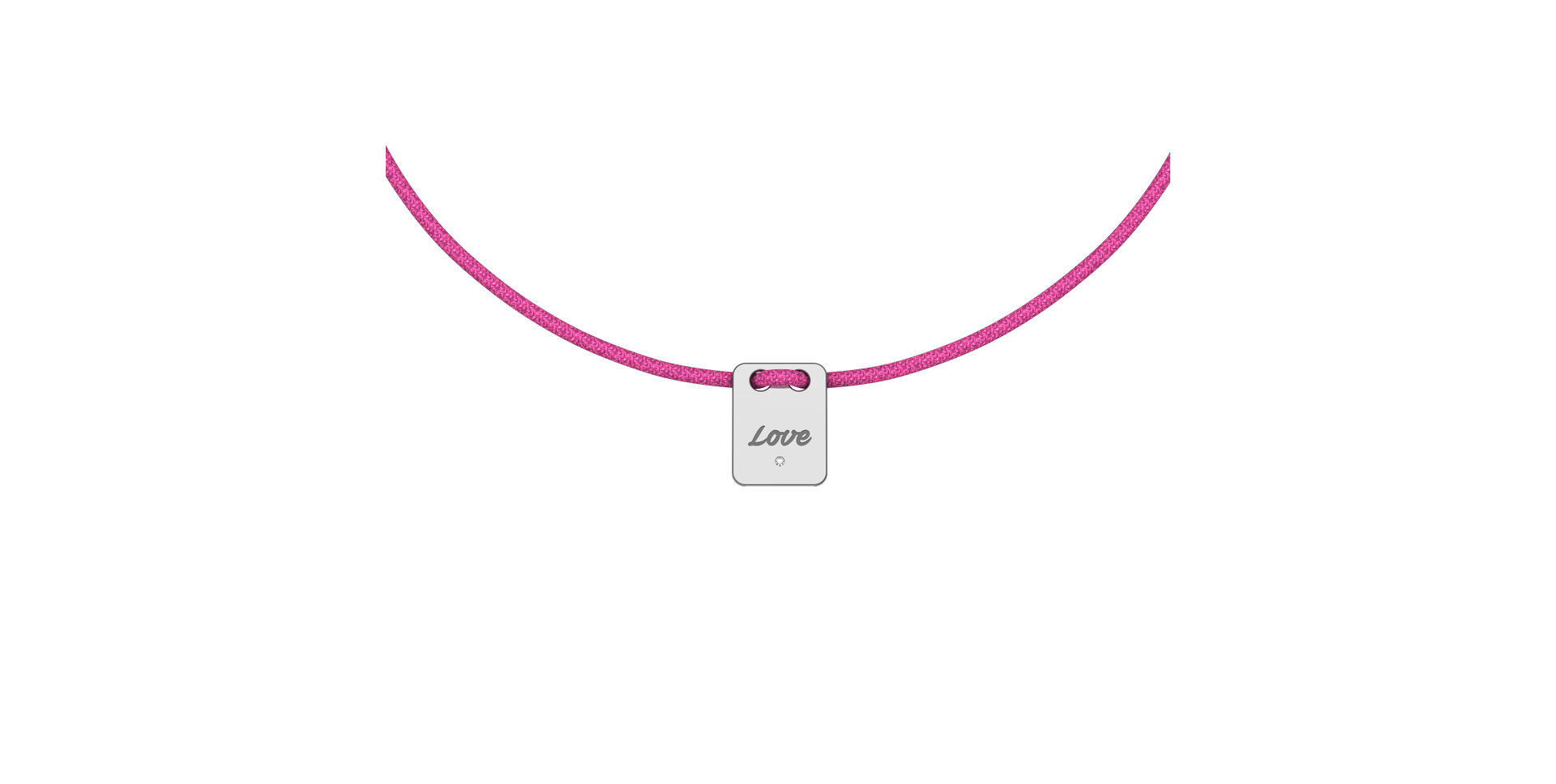 Diamond bracelet Mini Stamp Love