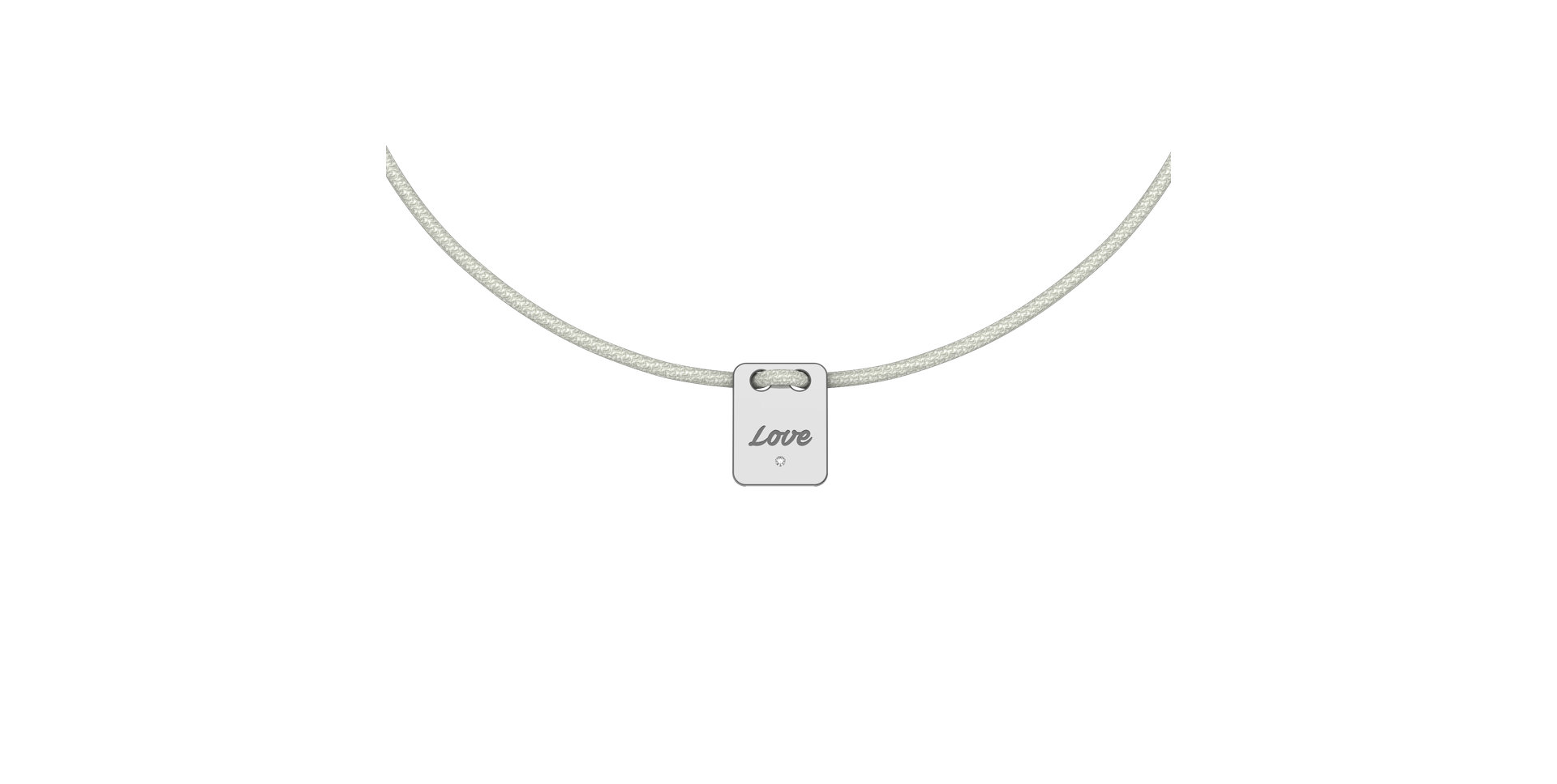 Diamond bracelet Mini Stamp Love