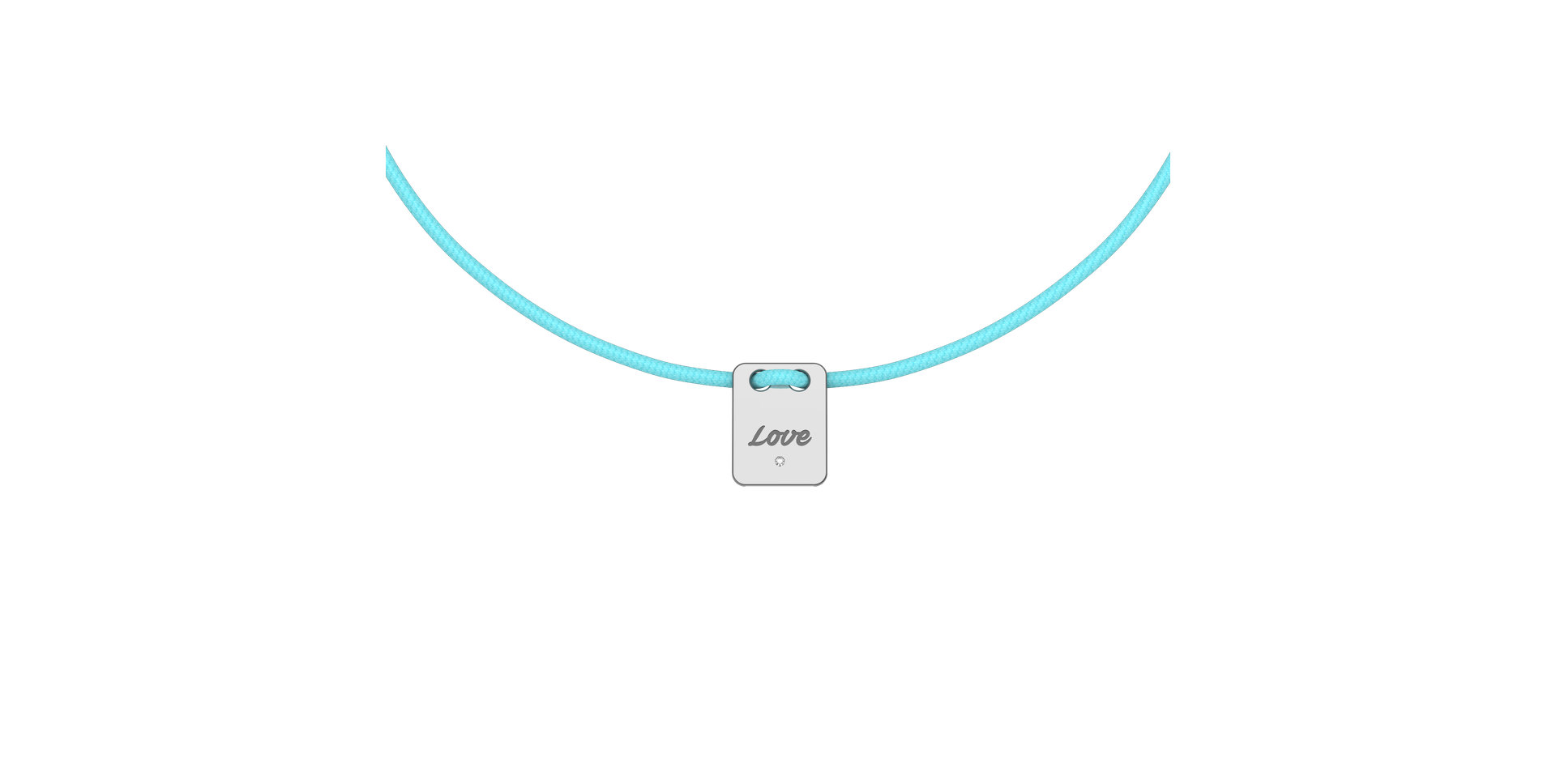 Diamond bracelet Mini Stamp Love