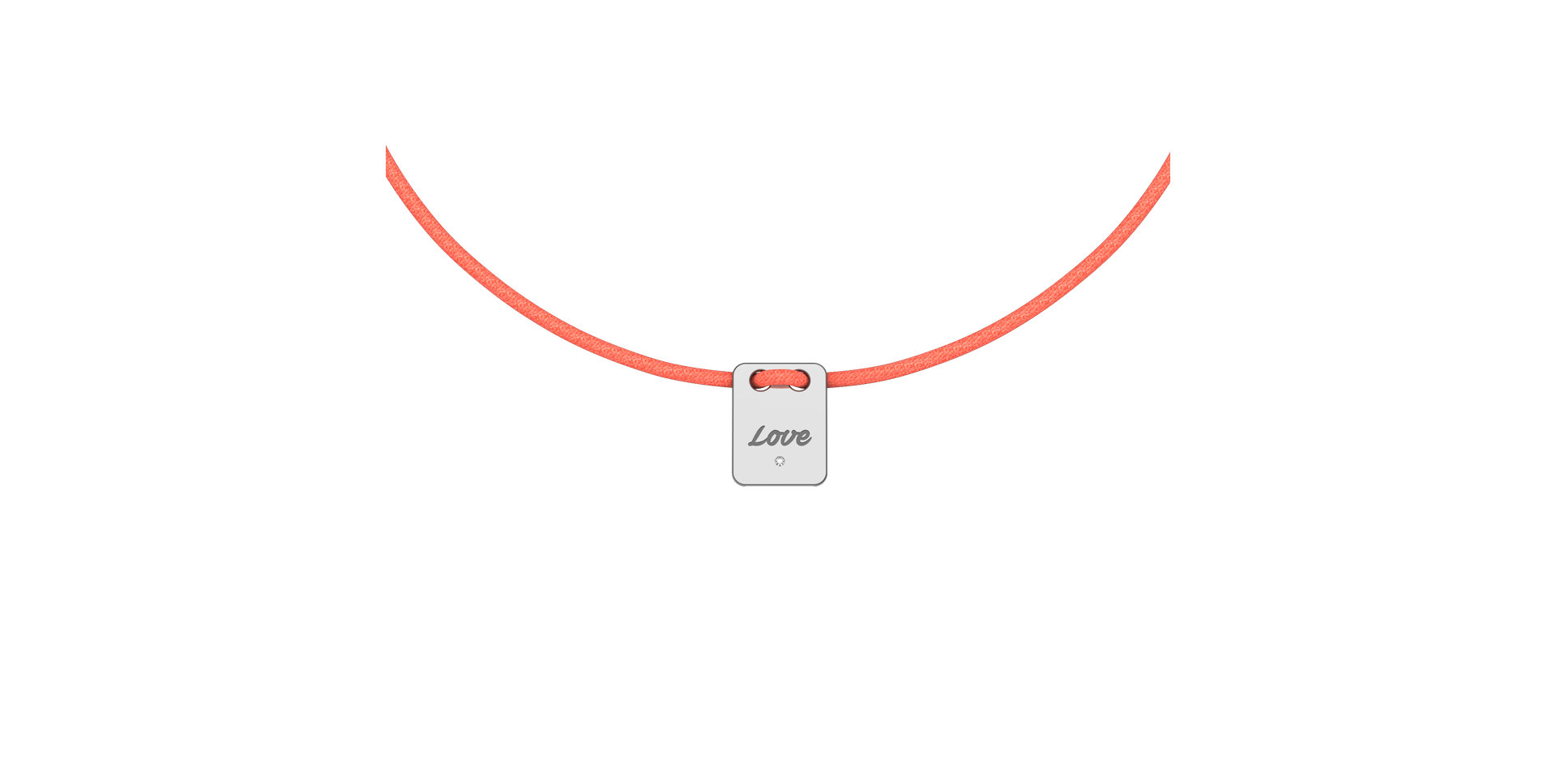 Diamond bracelet Mini Stamp Love