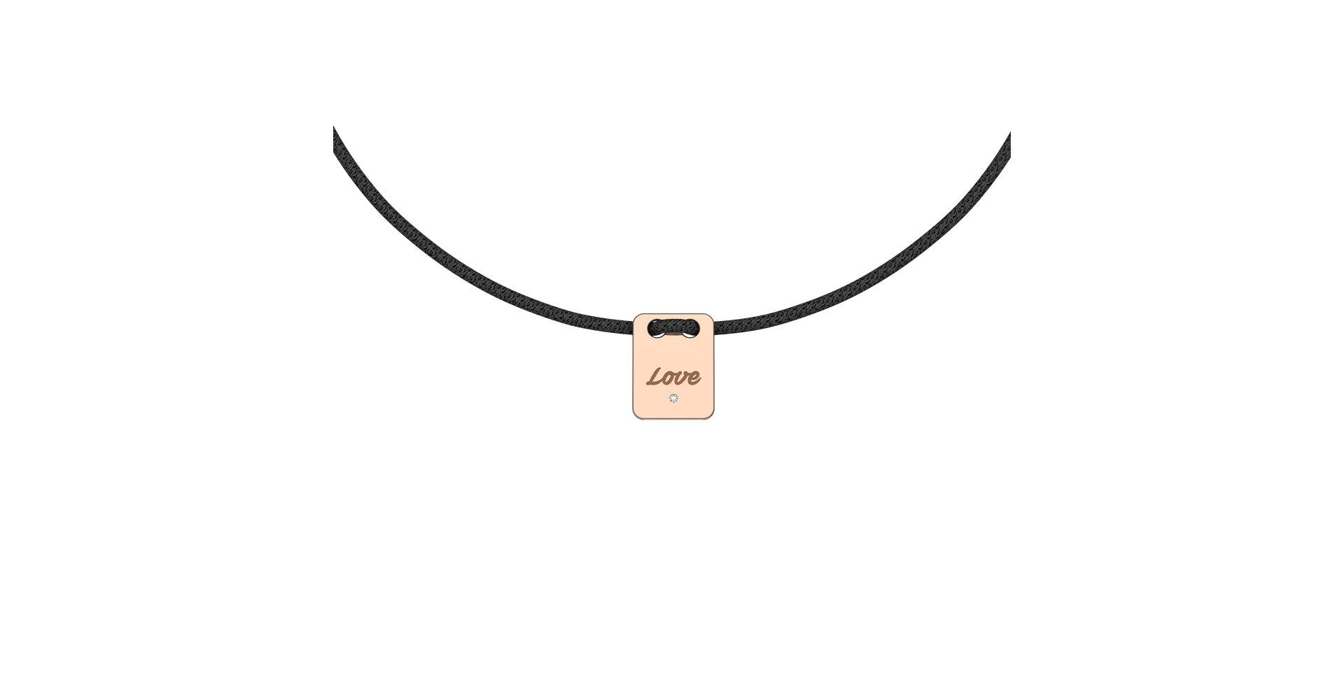 Diamond bracelet Mini Stamp Love