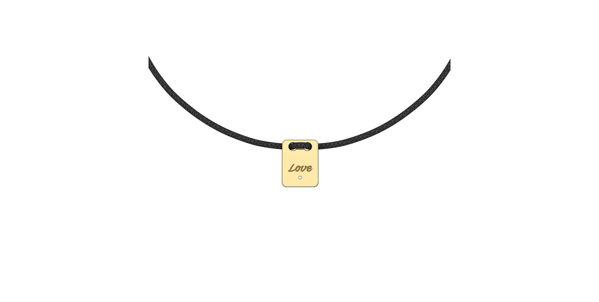 Diamond bracelet Mini Stamp Love