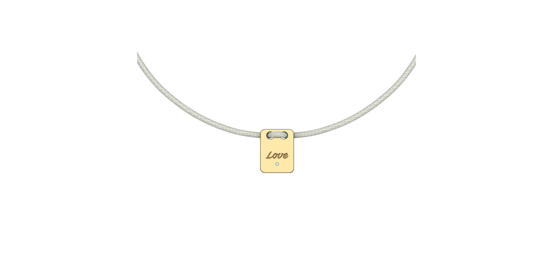 Diamond bracelet Mini Stamp Love