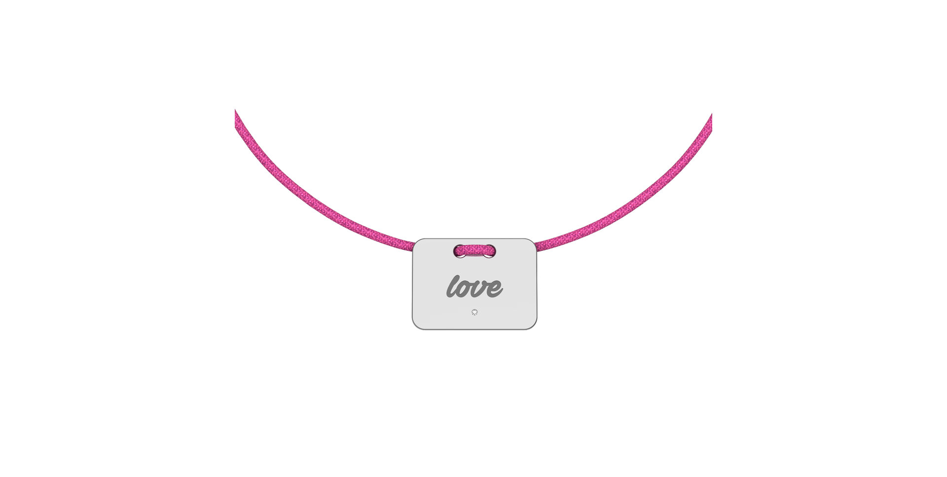 Diamond bracelet Military Stamp Love