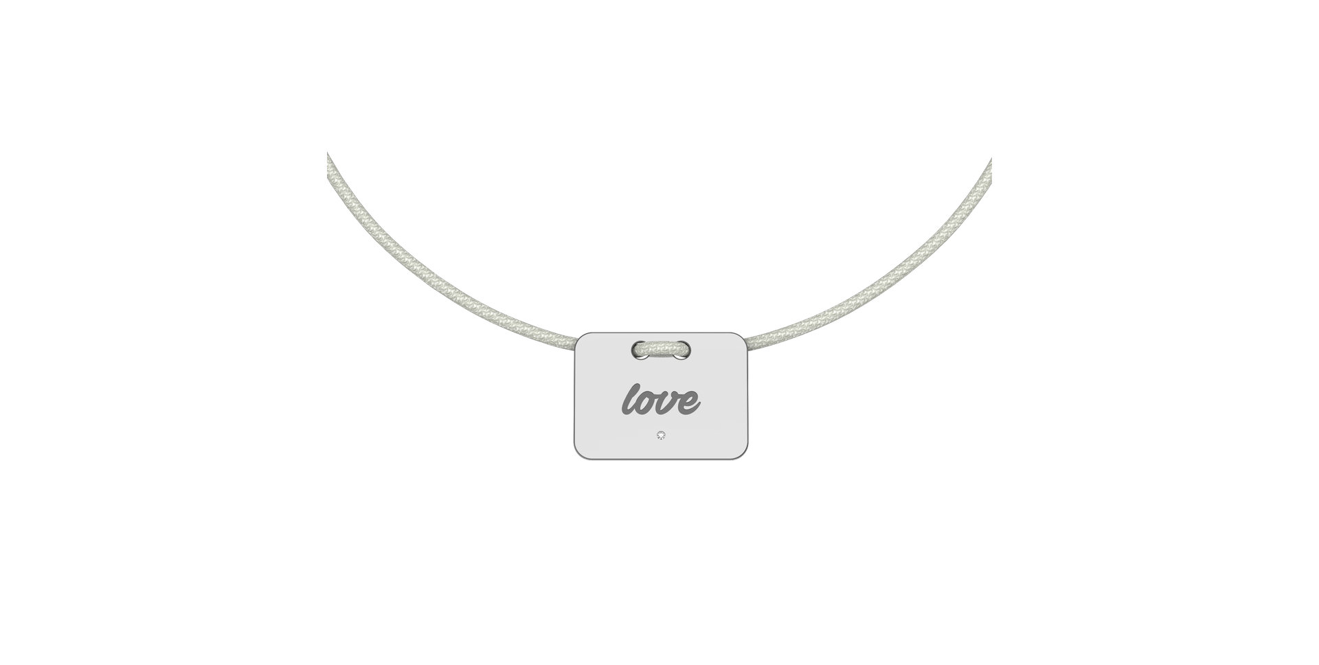 Diamond bracelet Military Stamp Love