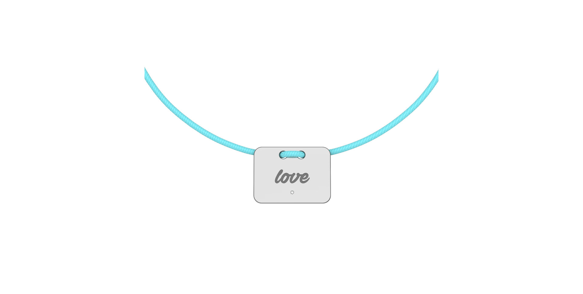 Diamond bracelet Military Stamp Love