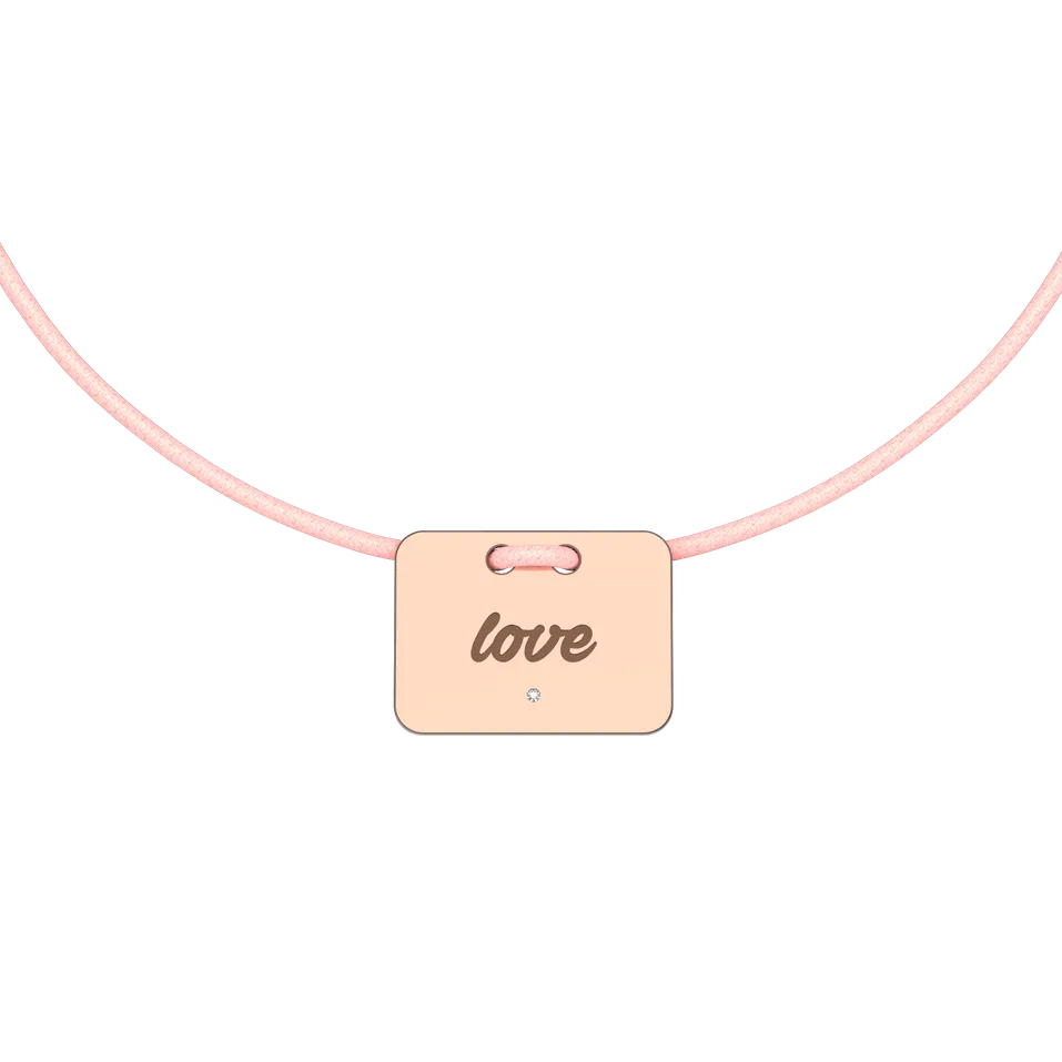 Diamond bracelet Military Stamp Love