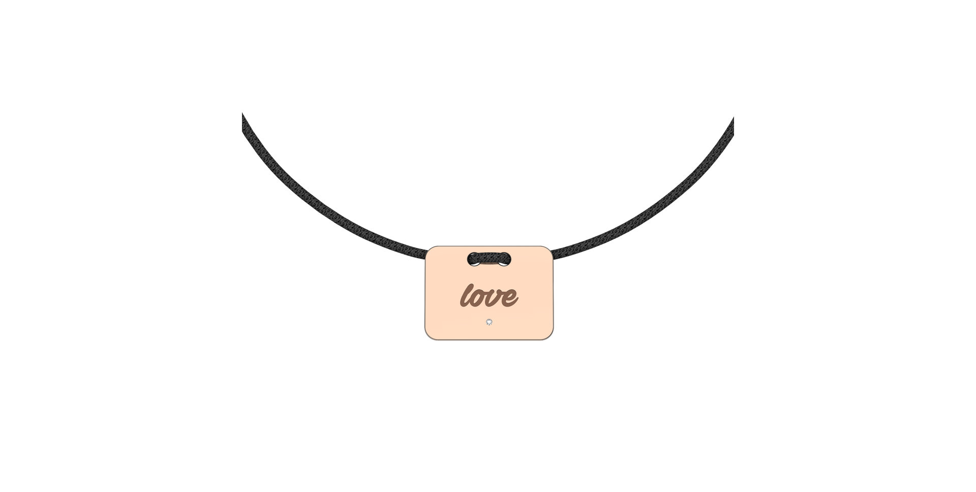 Diamond bracelet Military Stamp Love