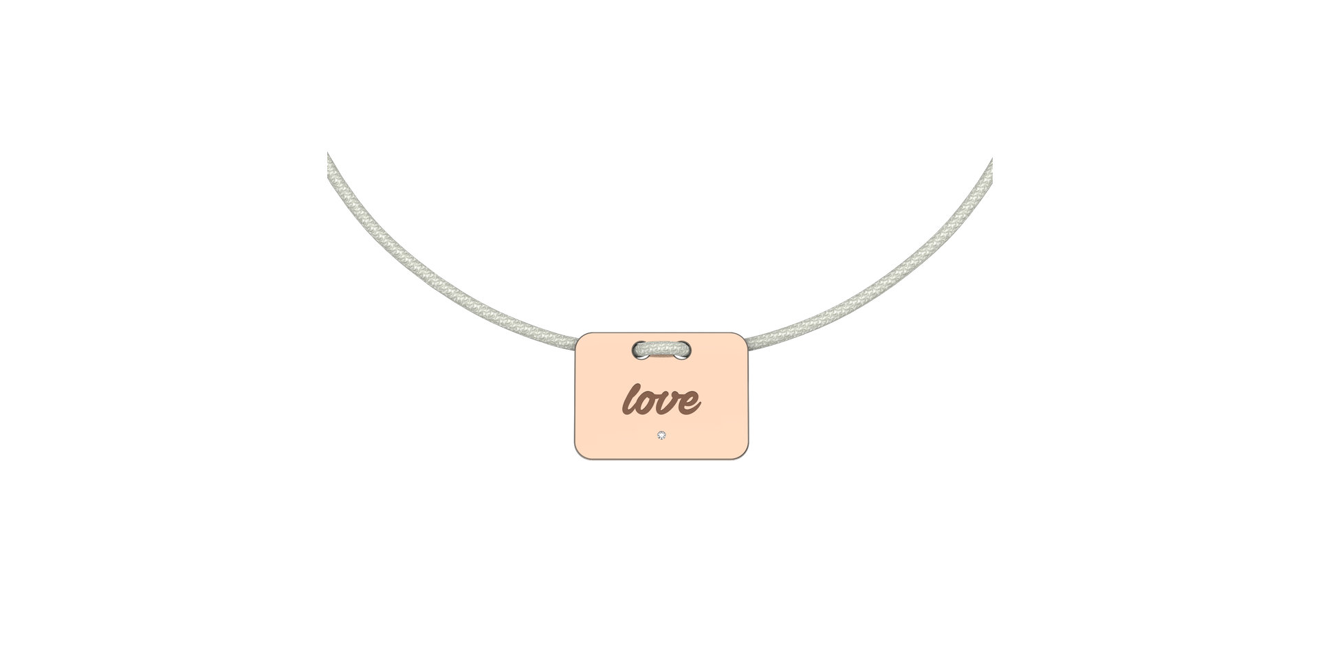 Diamond bracelet Military Stamp Love