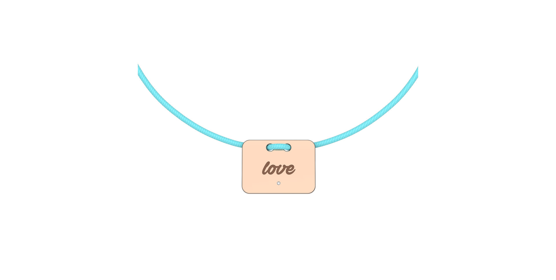 Diamond bracelet Military Stamp Love