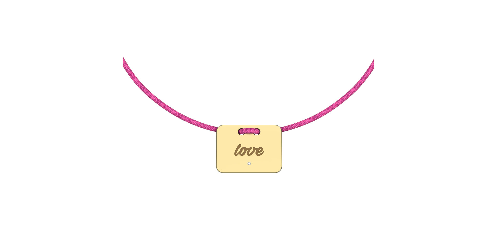 Diamond bracelet Military Stamp Love